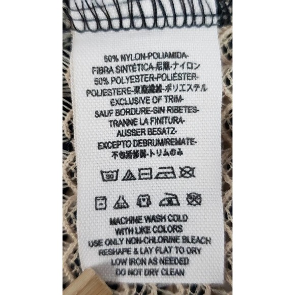 Free People Striped Sleeveless Open Back Lace Trim Peplum Top ~ XS / Extra Small - Picture 9 of 10